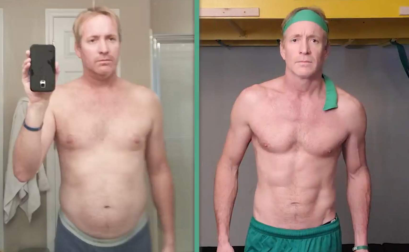 Roger before and after recovery